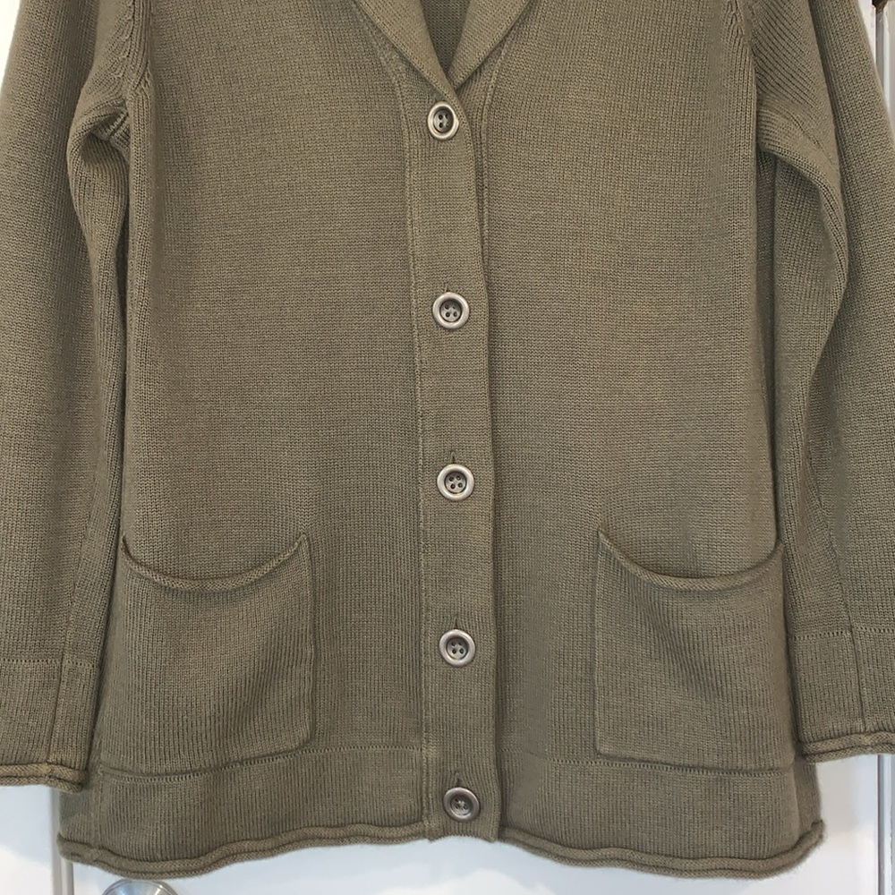 Vtg J. Jill Angora Blend Button Front Cardigan Sweater L - Picture 5 of 11